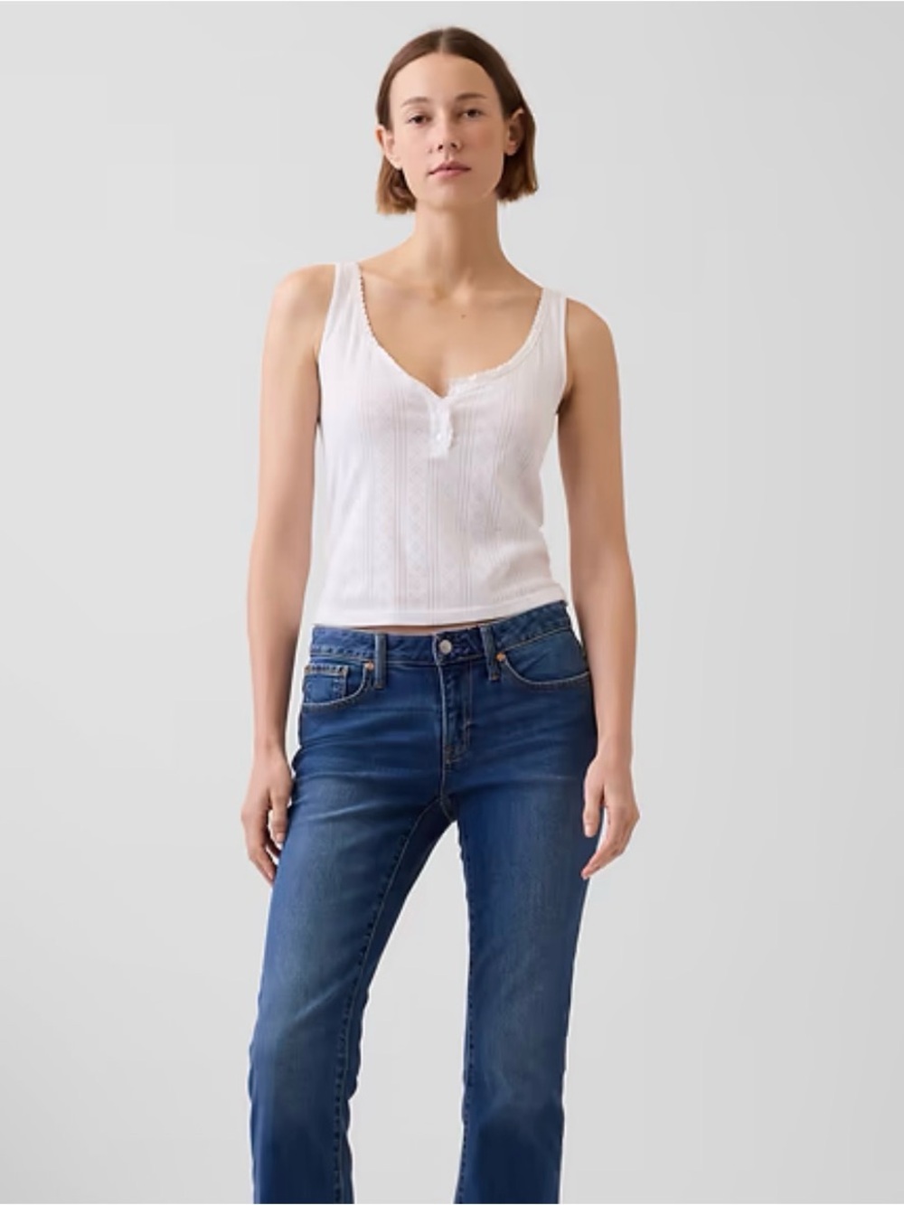NWOT Gap vintage slim low rise cropped jeans Size 14 Short